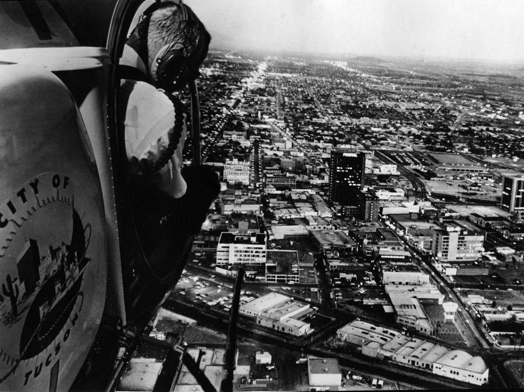 Historic archive aerial photos of Tucson